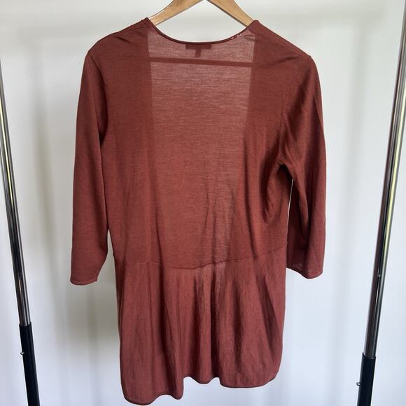 Eileen‎ Fisher Women's 100% Merino Wool Open Cardigan Sweater Size Medium - Picture 4 of 7